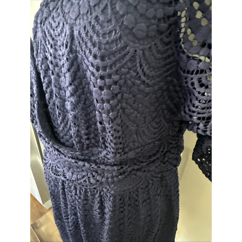 NWT Lilly Pulitzer Parigi True Navy Scallop Shell Lace Skort Romper Dress XL - Picture 3 of 16